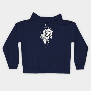 Peony flower design Kids Hoodie